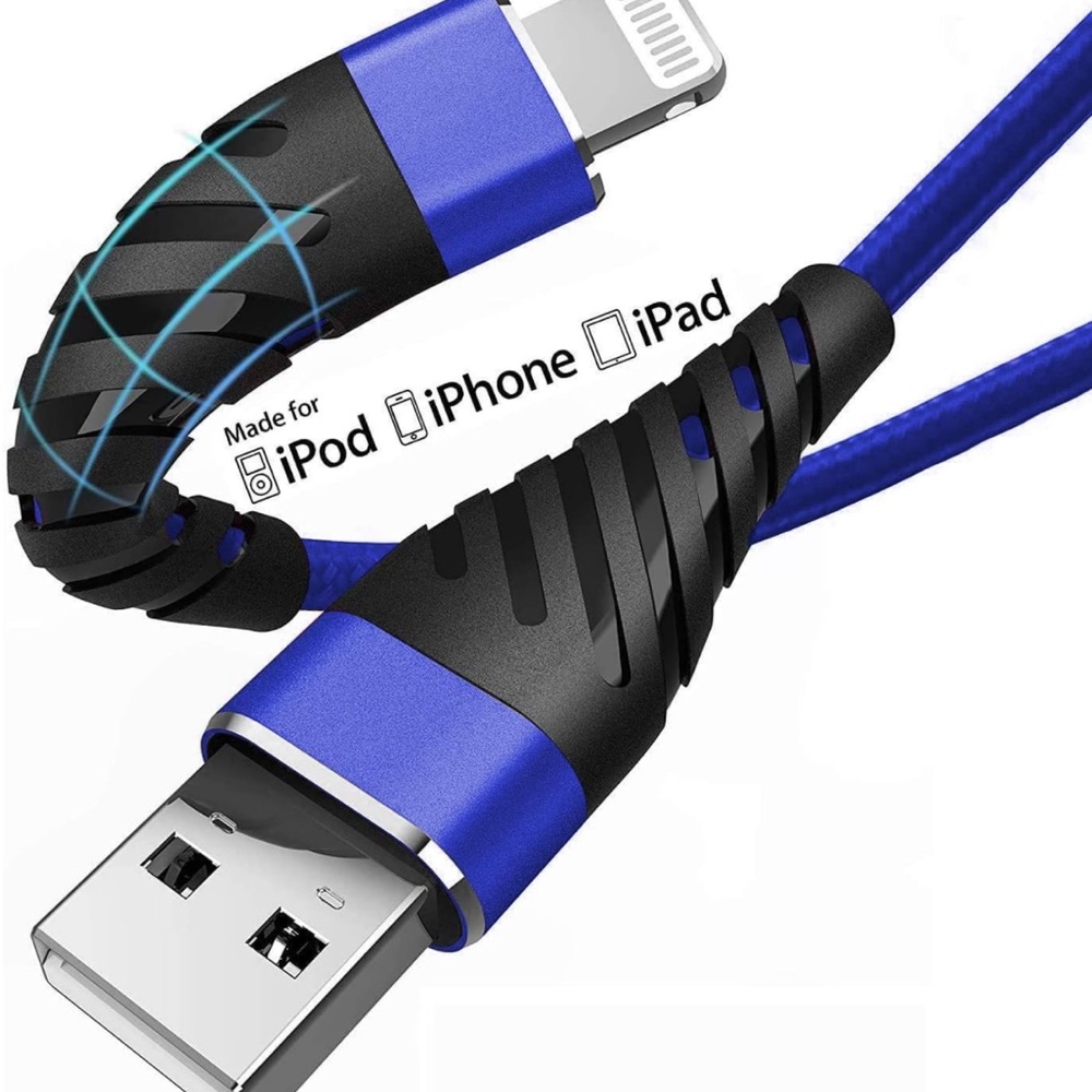 Apple iPhone chargers.